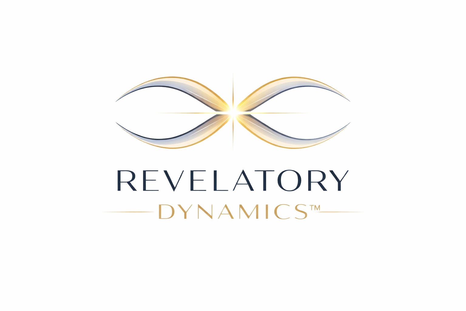 Logo featuring two mirrored eye shapes with a golden glow and the text 'Revelatory Dynamics'.